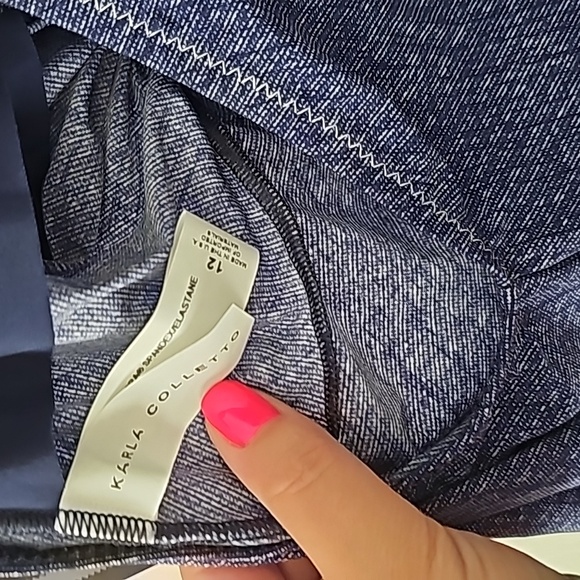 Karla Colletto One Piece Bathing Suit Size 12 - Picture 6 of 8